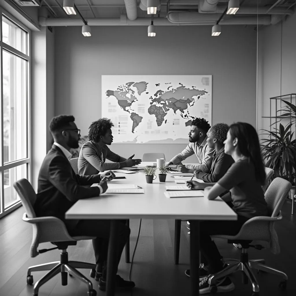 Equipo de Unquit en reunión estratégica