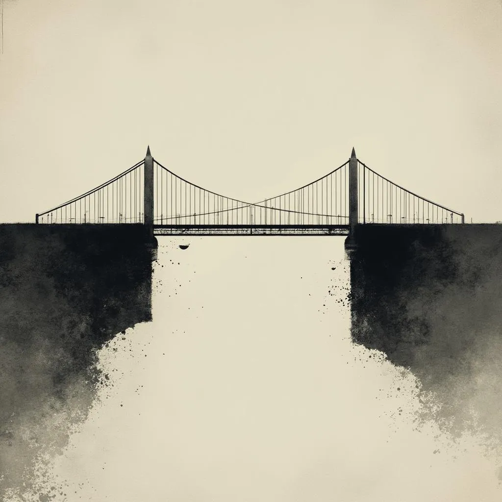 Puente abstracto simbolizando la conexión Argentina-Europa